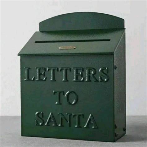 Hearth & Hand Magnolia Metal LETTERS TO SANTA Mail Box 